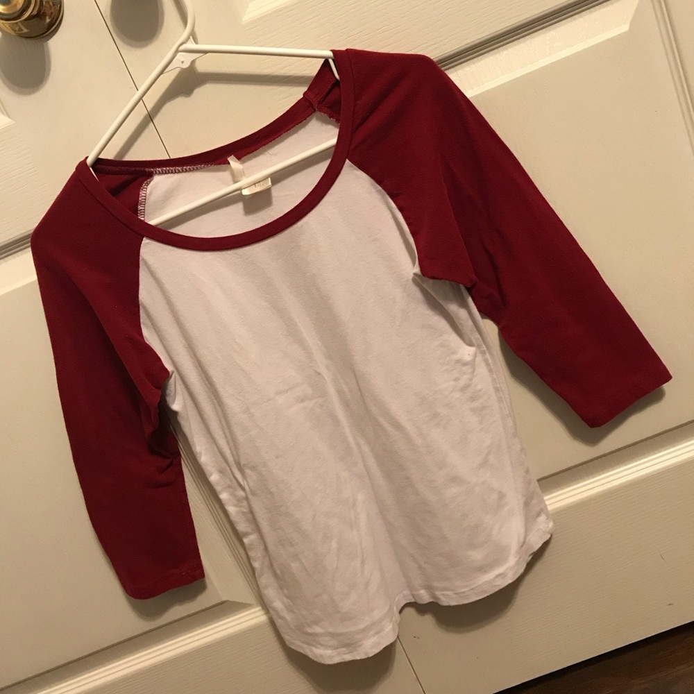 Gordman’s Red and White Baseball Tee